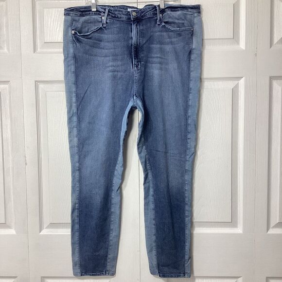 Good American Two Toned High Waisted Size 24 Jeans - Picture 5 of 10